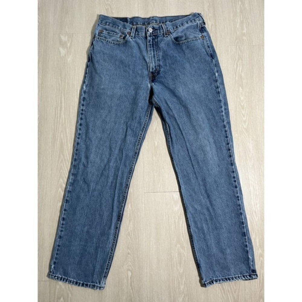 Levis 550 Jeans Mens 35x32 Blue Relaxed Tapered Medium Wash Y2K Denim